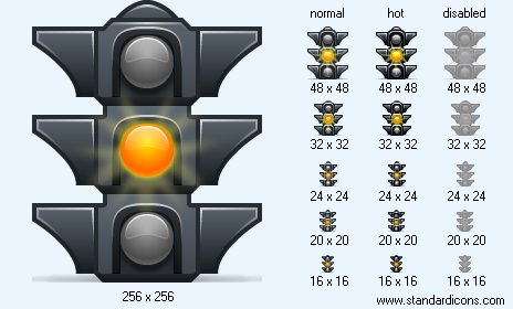 Yellow Light Icon Images