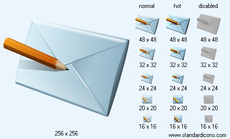 Write E-Mail Icon Images