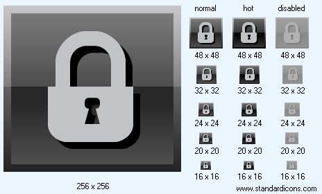 Lock Position Icon Images