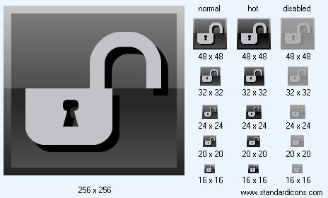 Unlock Position Icon Images