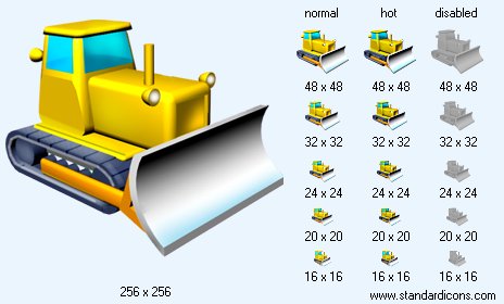 Bulldozer V2 Icon Images