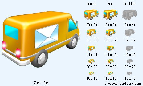 Mail-Delivery V3 Icon Images