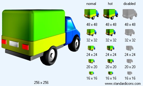 Panel Truck V3 Icon Images