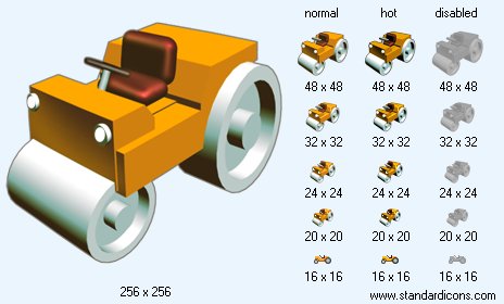 Road Roler V1 Icon Images